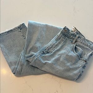 Abercrombie & Fitch Lt Blue 90s Straight Ultra High Rise Jeans 29/8  Extra Long